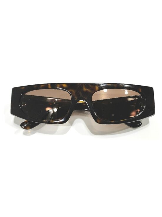 Dolce & Gabbana DG4411 502/73 54mm Rectangular Sunglasses Havana / Brown - Italy main image 5